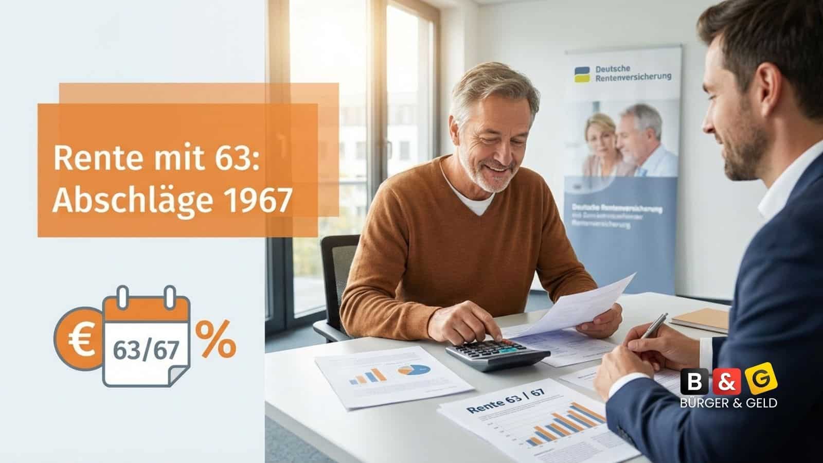 Rente mit 63 mit Abschlägen ist teuer