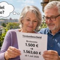 1500 Euro Rente: So viel mehr Erhöhung zum 1. Juli 2026! 5 1500 Euro Rente - wieviel Erhöhung zum 1. Juli 2026
