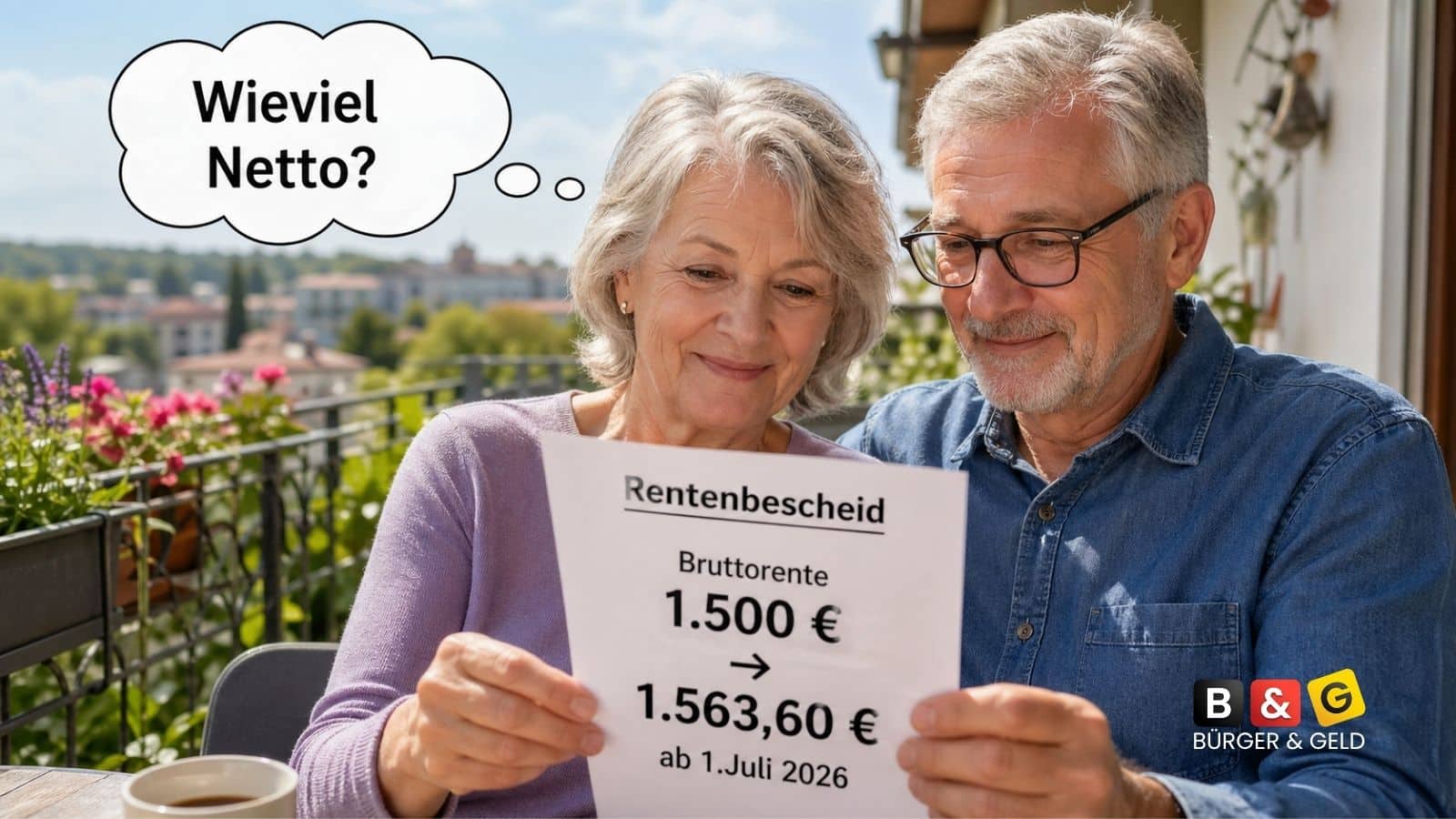 1500 Euro Rente - wieviel Erhöhung zum 1. Juli 2026