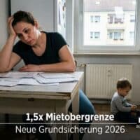 Bürgergeld zu Grundsicherung: 1,5‑fach‑Deckel bei der Miete - das kommt zum 1. Juli 2026! 4 Neue Mietobergrenzen in der Grundsicherung ab 1. 7. 2026