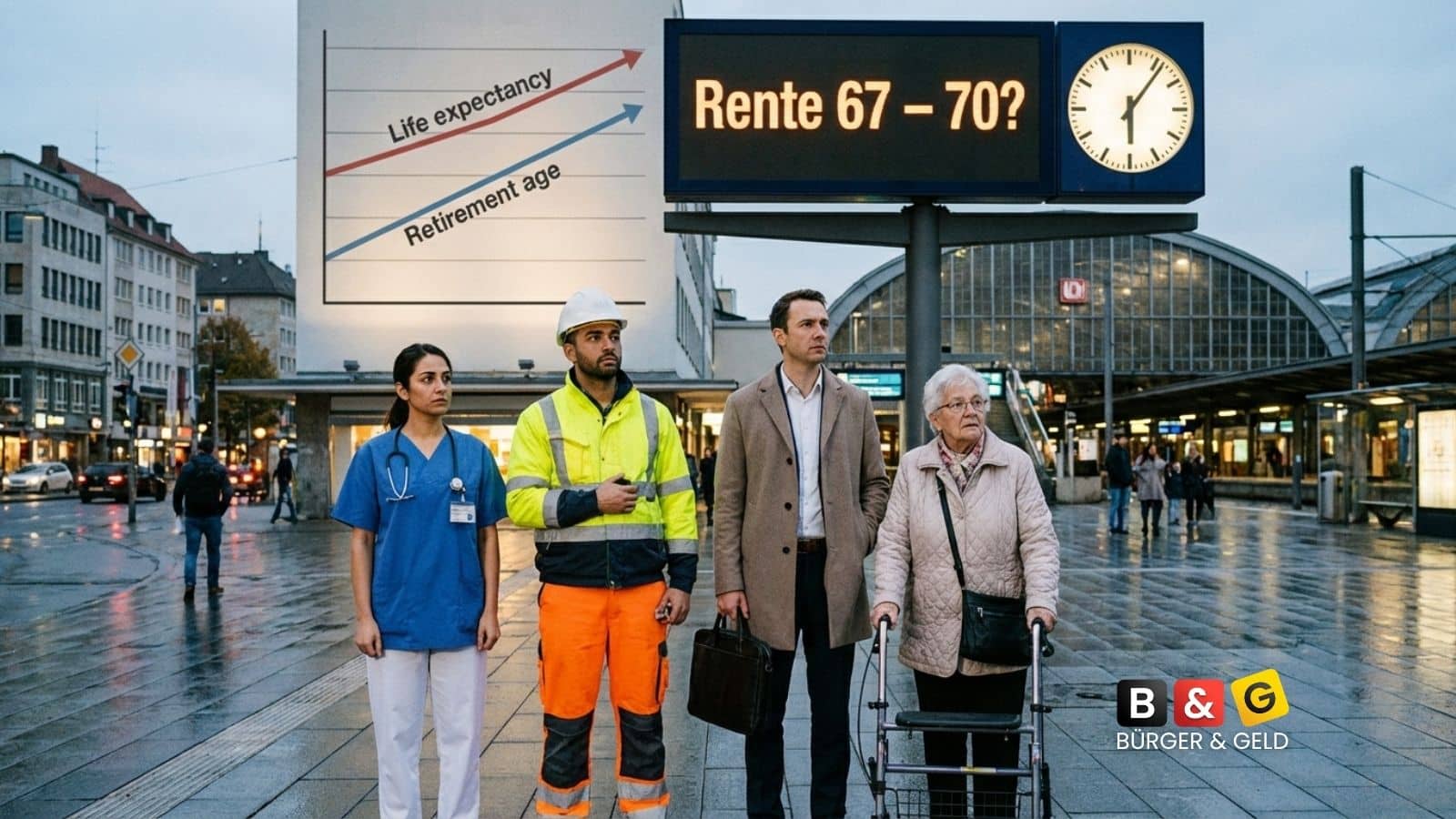 Rente mit 70 nach dänischem Modell