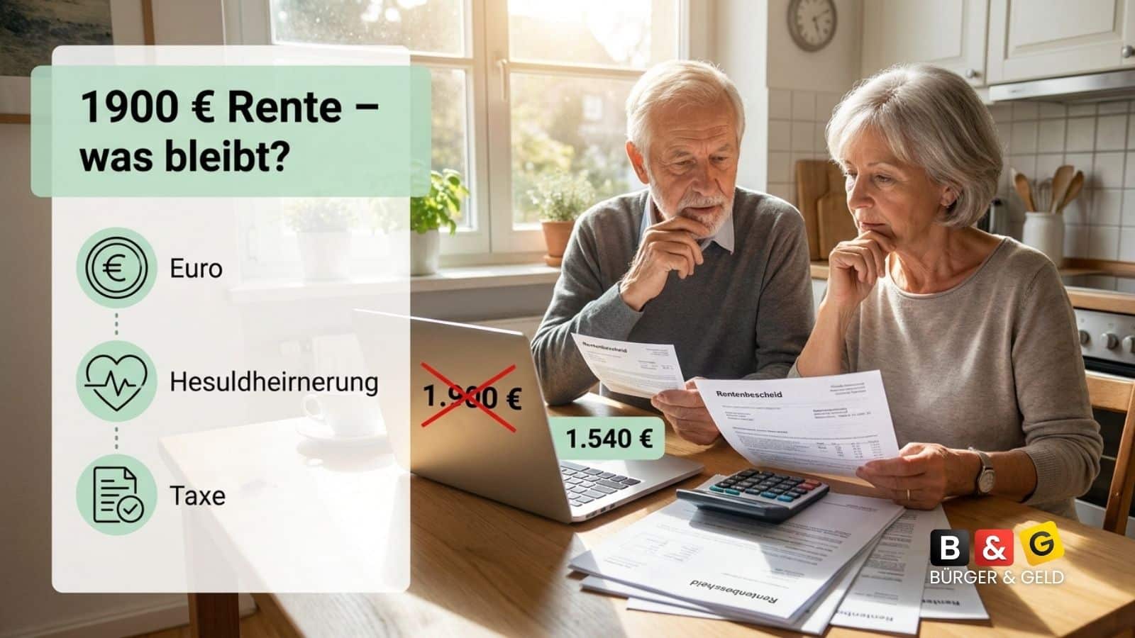 1900 Euro Rente - was bleibt netto übrig?