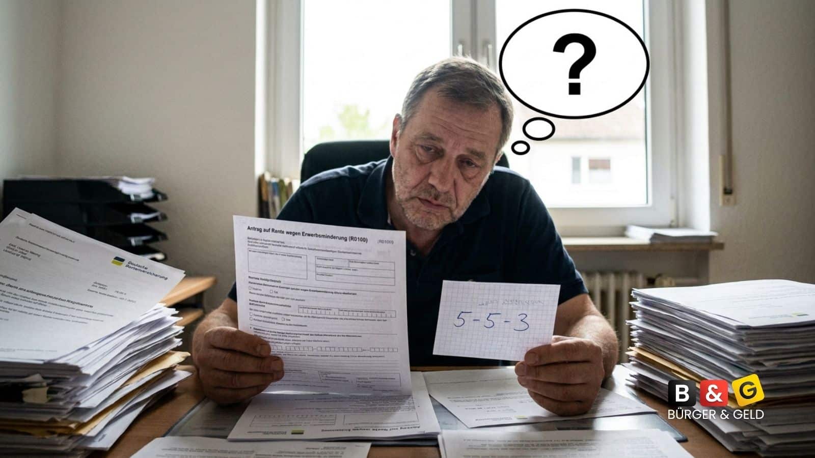 Erwerbsminderungsrente: 5 - 5 - 3 Regel