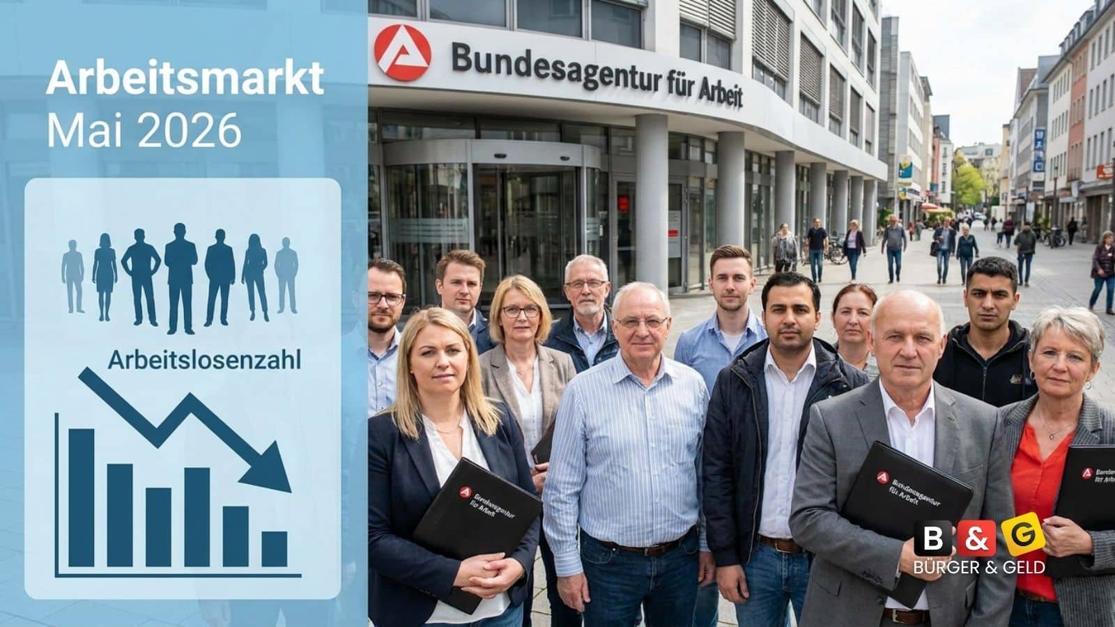 Zahl der Arbeitslosen geht zurück - Staat spart Arbeitslosengeld im Mai 2026