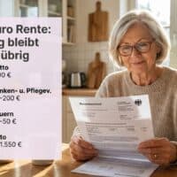1.800 Euro Rente 2026: So wenig bleibt am Ende wirklich übrig 5 1800 Euro brutto sind wie viel netto Rente?