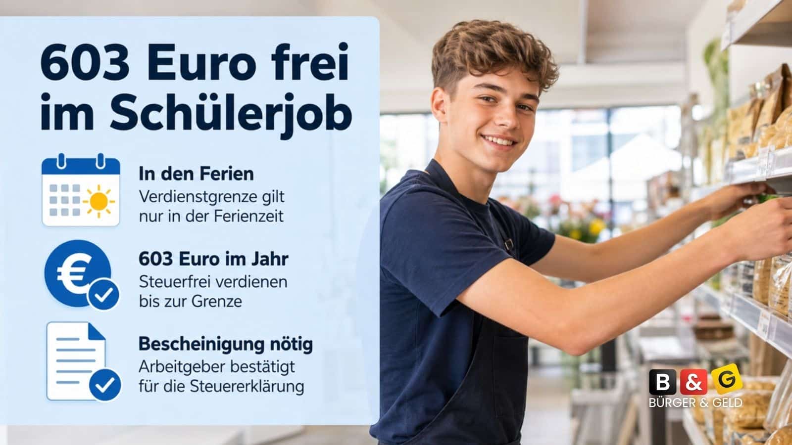 603 Euro frei im Schülerjob – aber nur mit diesem einen Dokument