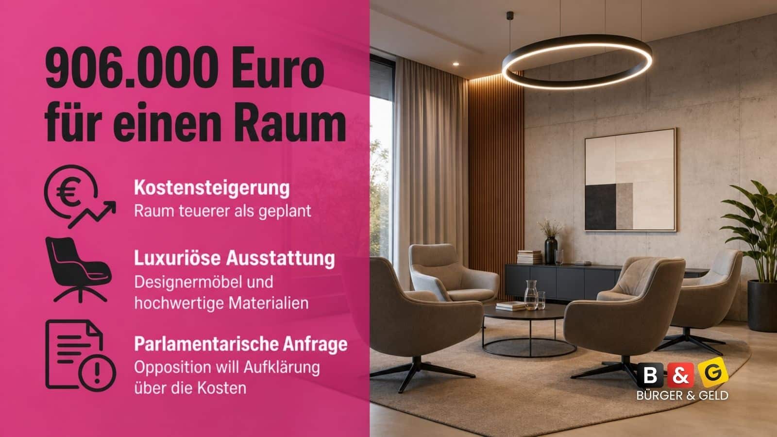 Bürger & Geld: News- und Nachrichtenmagazin zu Rente, Grundsicherung (ehem. Bürgergeld), Sozialleistungen und Finanzen 1 906.000 Euro für einen Raum: Jobcenter-Chef bereits abberufen