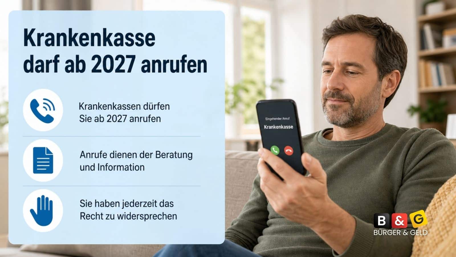 Bürger & Geld: News- und Nachrichtenmagazin zu Rente, Grundsicherung (ehem. Bürgergeld), Sozialleistungen und Finanzen 1 Bundestag stimmt ab: Krankenkassen dürfen Kranke ab 2027 ungefragt anrufen