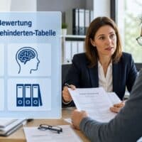 Schwerbehinderten‑Tabelle: Wie Versorgungsämter den GdB nach neuer VersMedV einstufen 5 Schwerbehinderten‑Tabelle: Wie Versorgungsämter den GdB nach neuer VersMedV einstufen