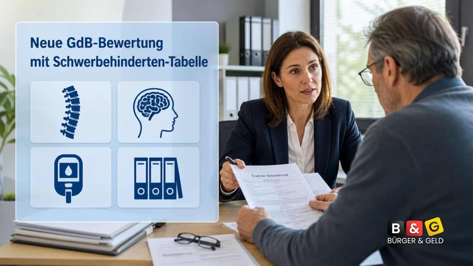 Schwerbehinderten‑Tabelle: Wie Versorgungsämter den GdB nach neuer VersMedV einstufen