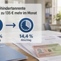 Schwerbehindertenrente liegt im Schnitt 130 Euro über der Rente nach 45 Jahren – das sind die Gründe 5 Schwerbehindertenrente liegt im Schnitt 130 Euro über der Rente nach 45 Jahren – das sind die Gründe