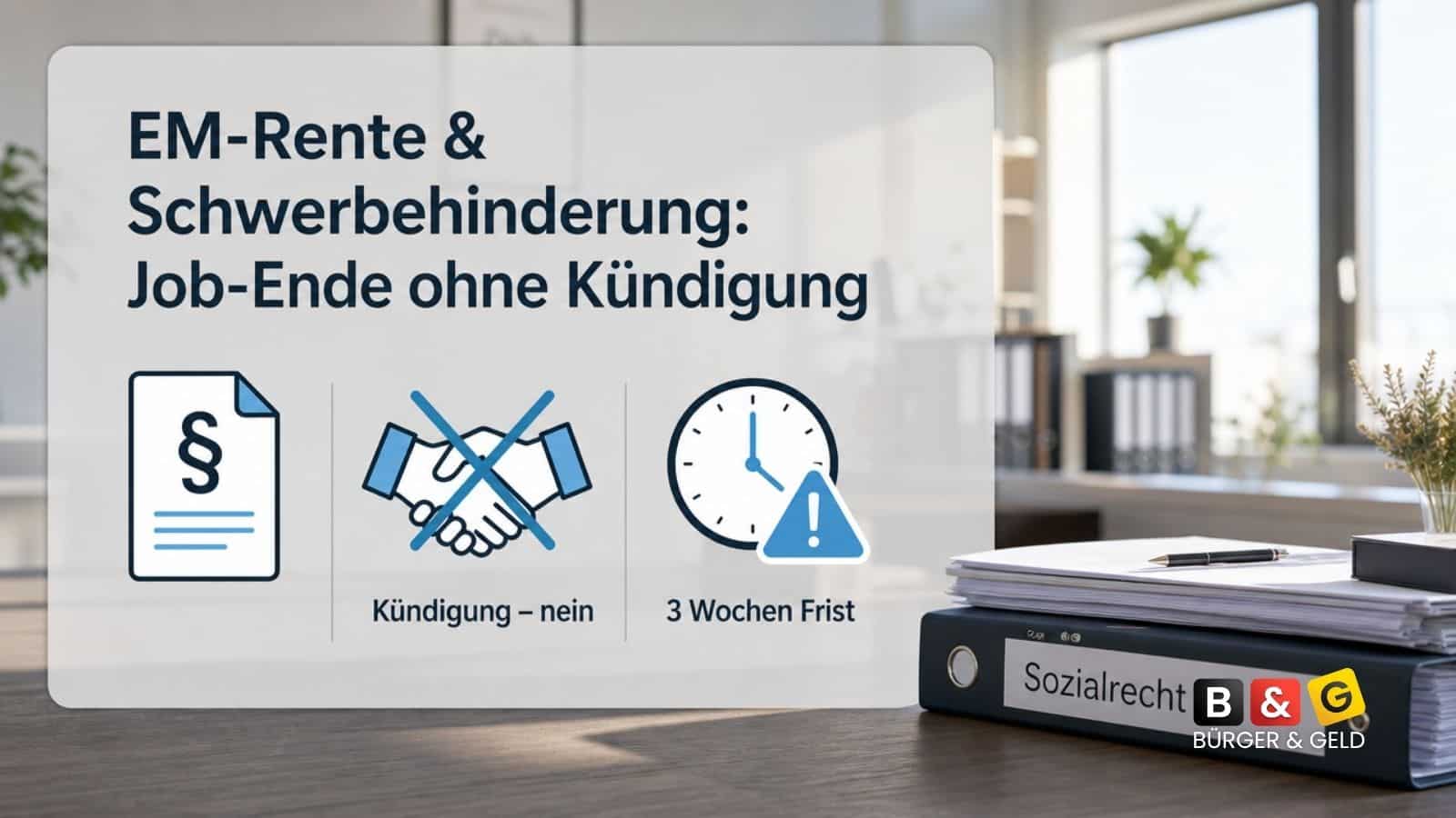 Neues Urteil: Schwerbehinderung schützt nicht vor Job-Verlust durch EM-Rente
