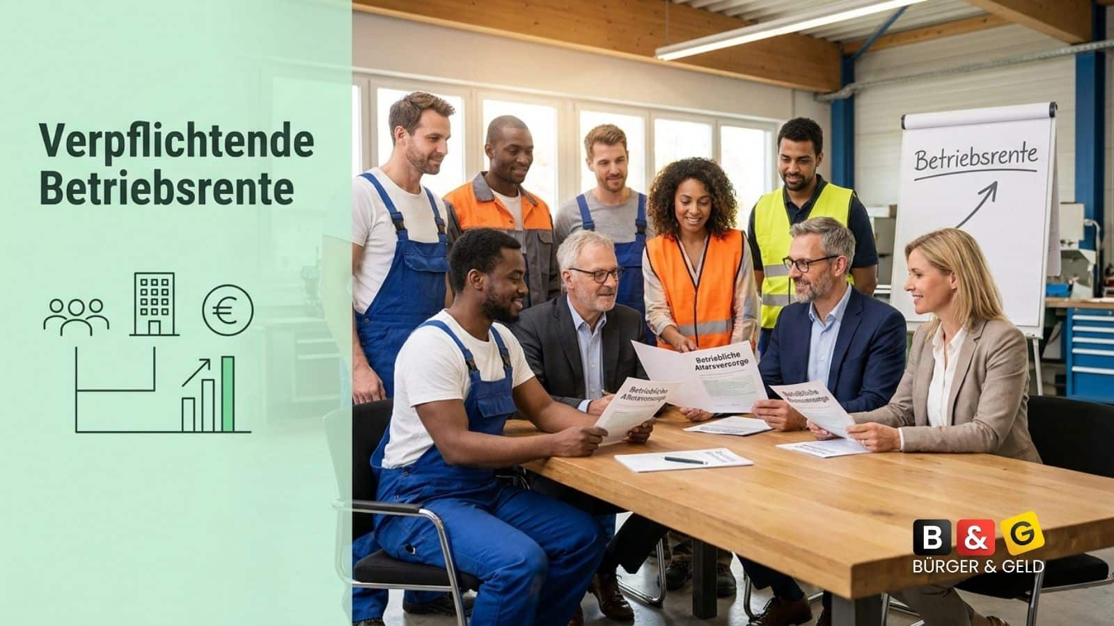 Bürger & Geld: News- und Nachrichtenmagazin zu Rente, Grundsicherung (ehem. Bürgergeld), Sozialleistungen und Finanzen 1 Betriebsrente bald verpflichtend?