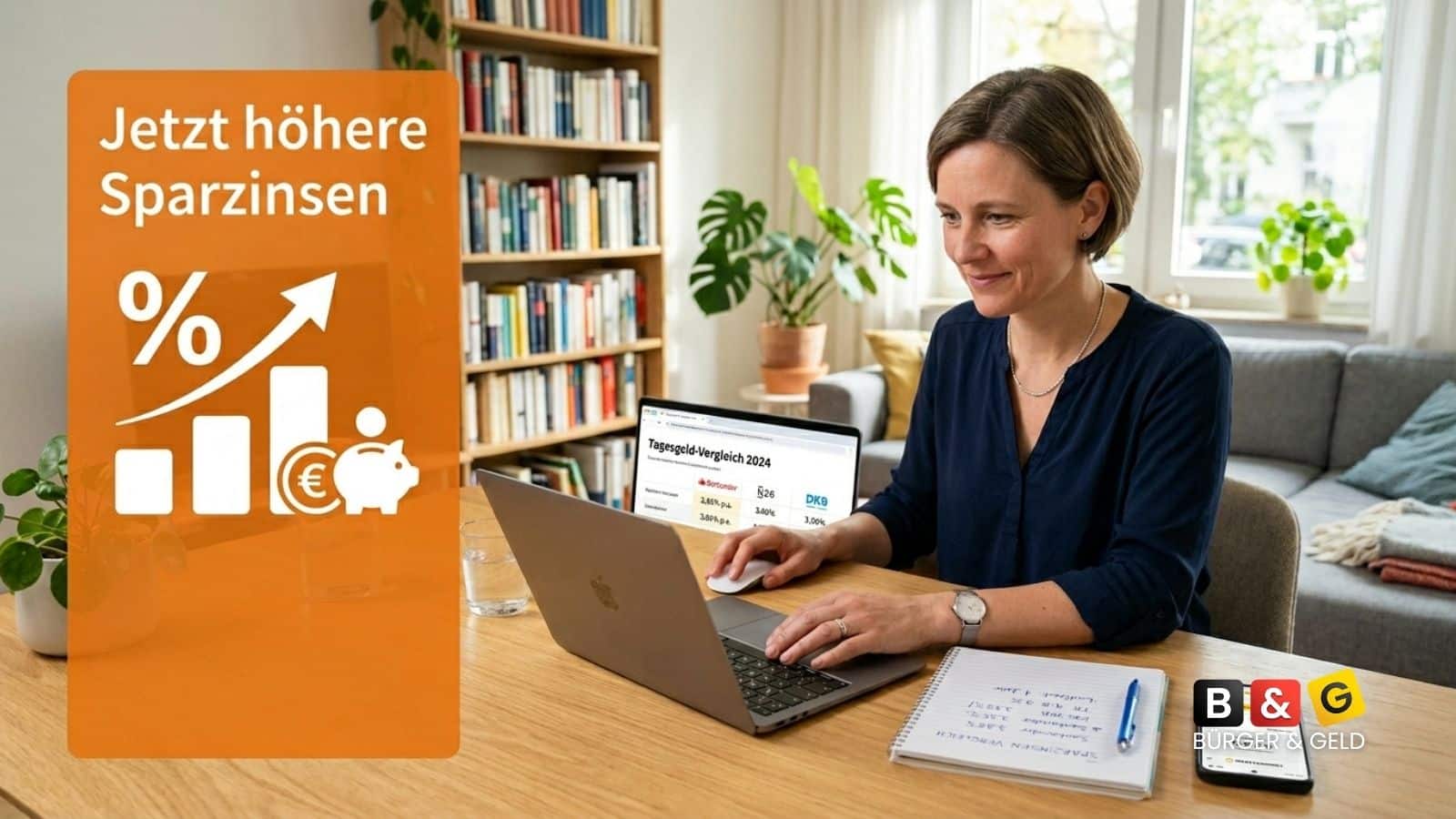 Bürger & Geld: News- und Nachrichtenmagazin zu Rente, Grundsicherung (ehem. Bürgergeld), Sozialleistungen und Finanzen 2 Höhere Sparzinsen auch als Rentner sichern