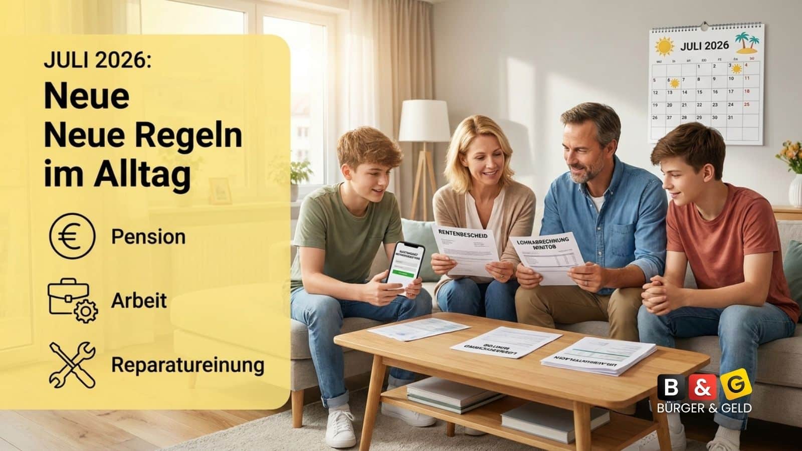 Änderungen Juli 2026