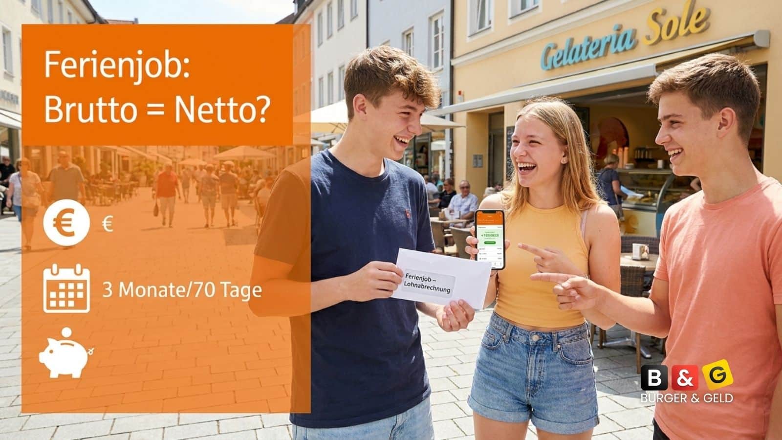 Bürger & Geld: News- und Nachrichtenmagazin zu Rente, Grundsicherung (ehem. Bürgergeld), Sozialleistungen und Finanzen 1 Im Ferienjob müssen Schüler keine Sozialabgaben zahlen