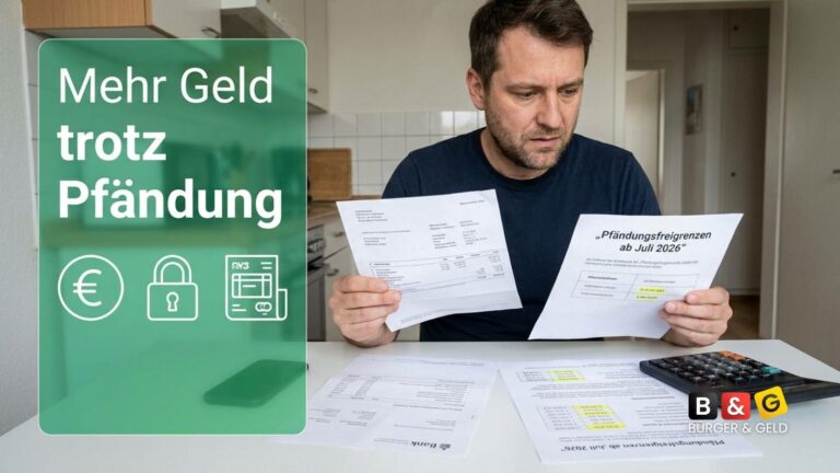 Mehr Geld trotz Pfändung: Neue Freibeträge und Pfändungsfreigrenzenb ab