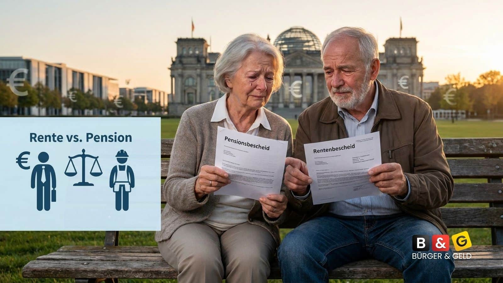 Rente oder Pension - die Unterschiede