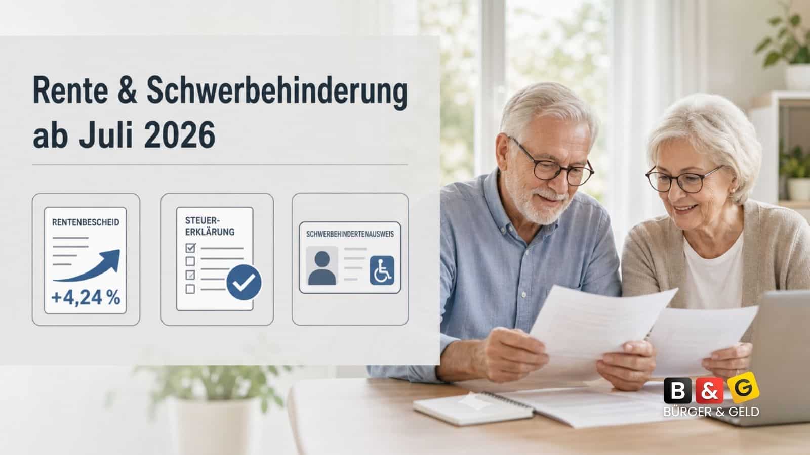 Bürger & Geld: News- und Nachrichtenmagazin zu Rente, Grundsicherung (ehem. Bürgergeld), Sozialleistungen und Finanzen 1 GdB und Rente: Diese Änderungen gelten ab Juli 2026 für Schwerbehinderte