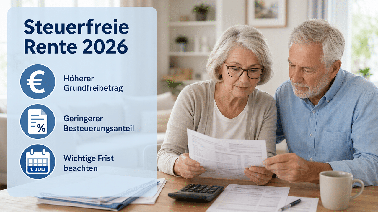 Bürger & Geld: News- und Nachrichtenmagazin zu Rente, Grundsicherung (ehem. Bürgergeld), Sozialleistungen und Finanzen 1 Rentenerhöhung im Juli: Bis zu dieser Höhe bleibt die Rente steuerfrei