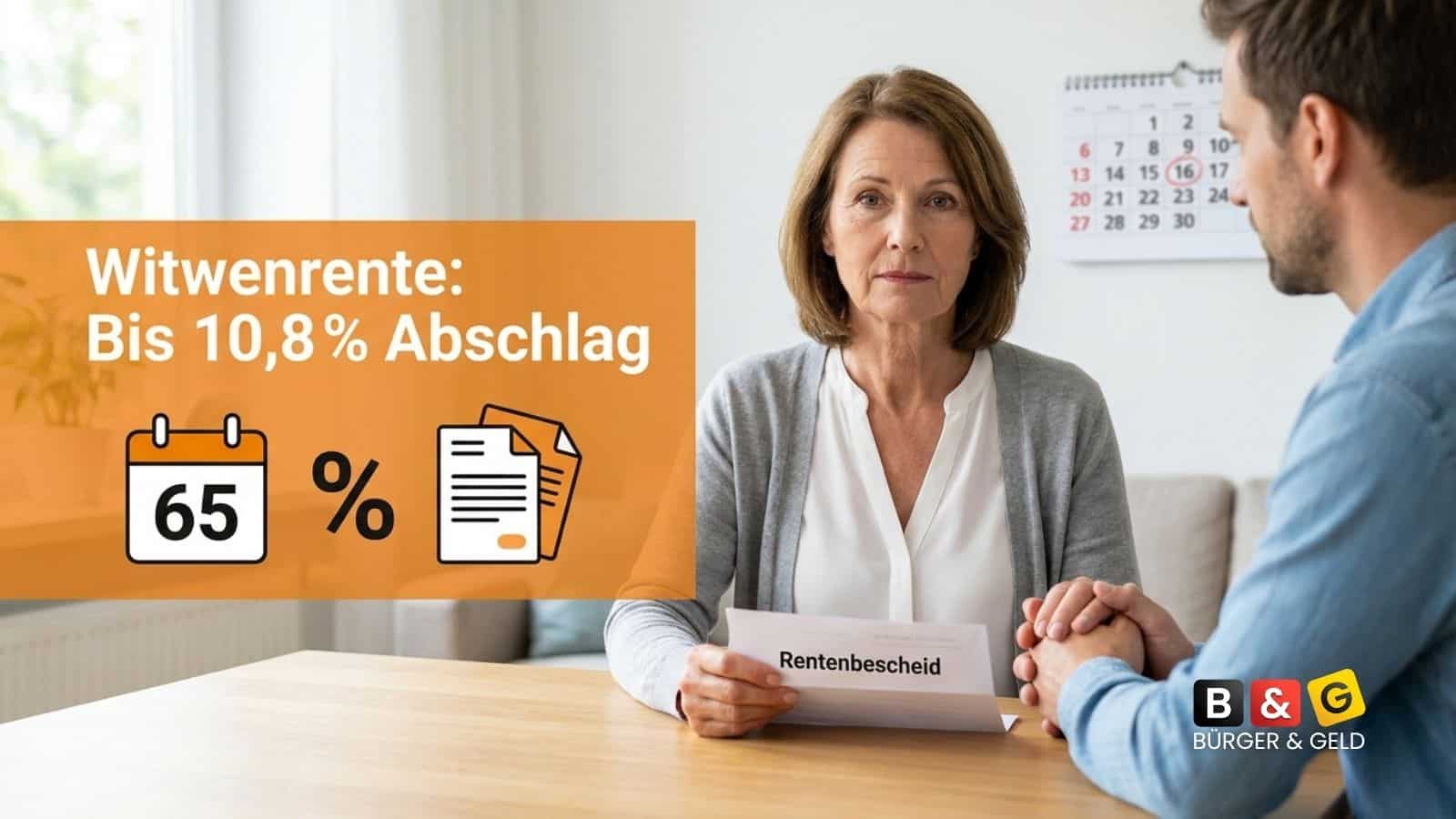 10,8 Prozent Abschlag bei der Witwenrente - wann?