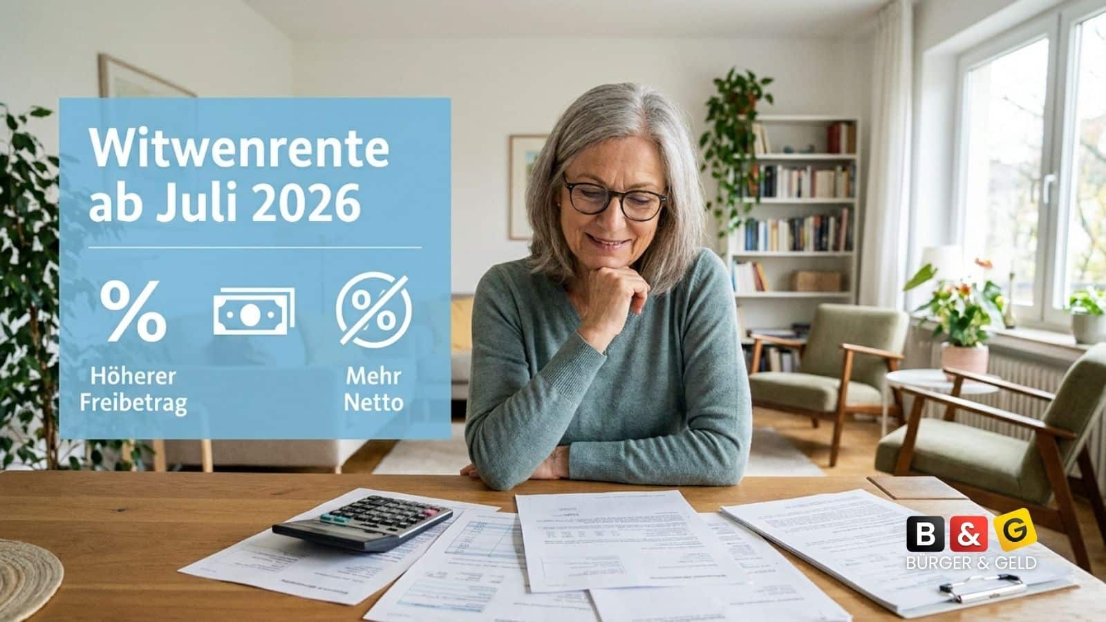 Witwenrente: Rentenerhöhung 2026