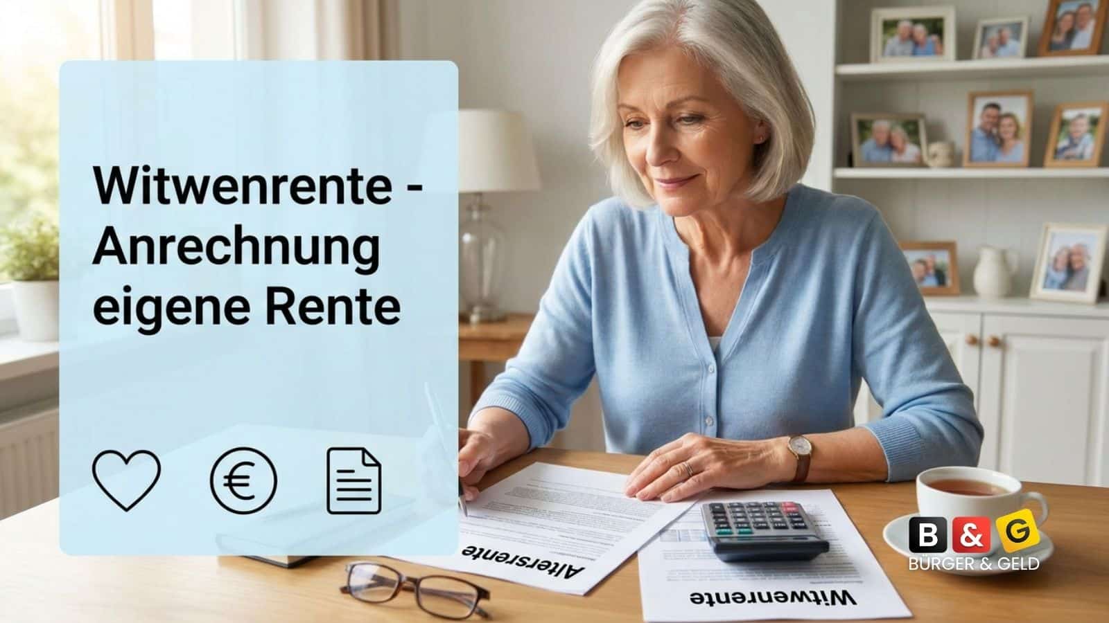 Wie hoch die eigene Rente sein darf, ehe die Witwenrente gekürzt wird.