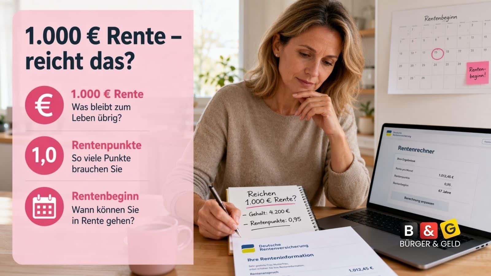 1000 Euro Rente reicht nicht
