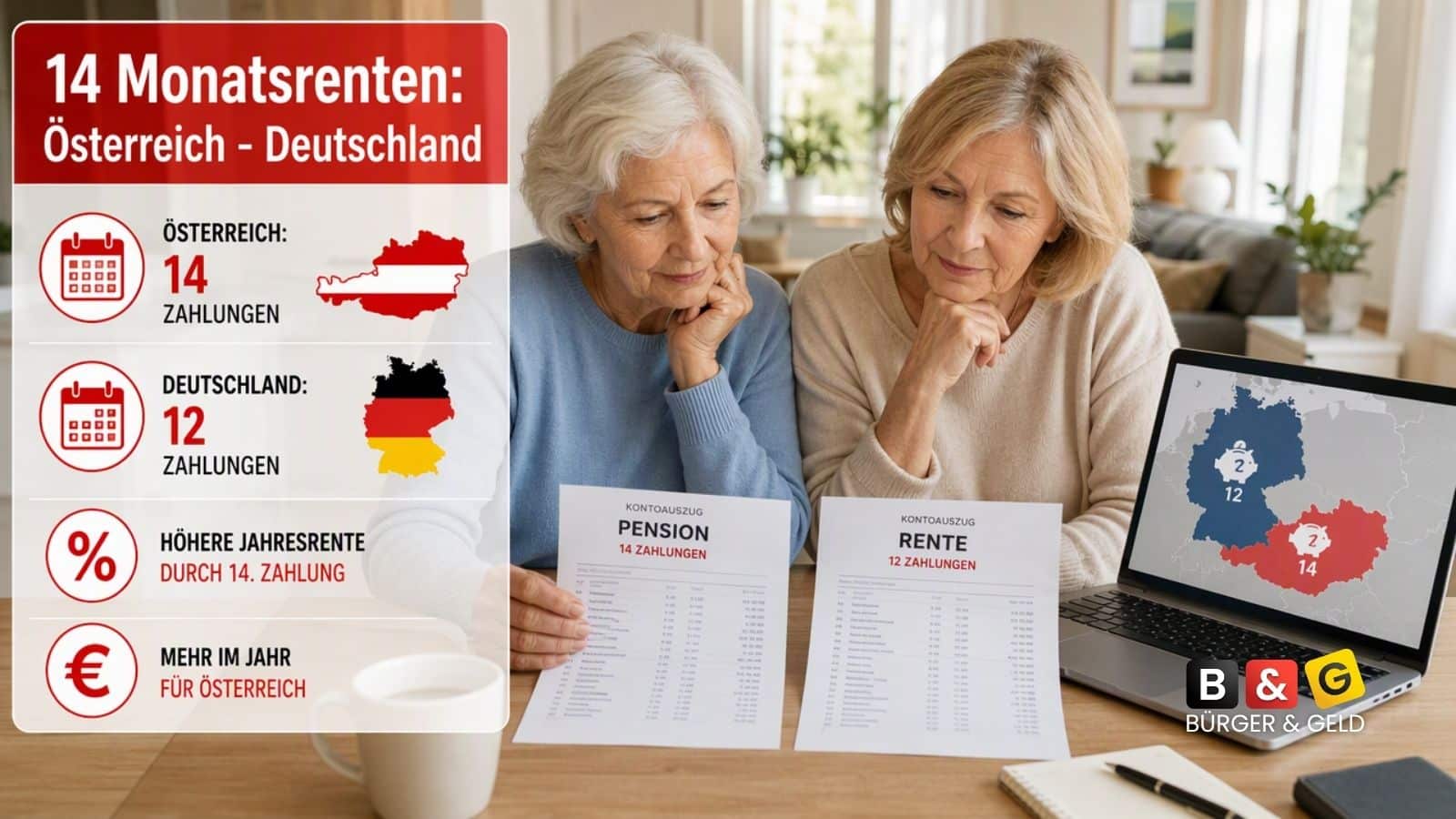 14 Monatsrenten in Österreich - und in Deutschland?