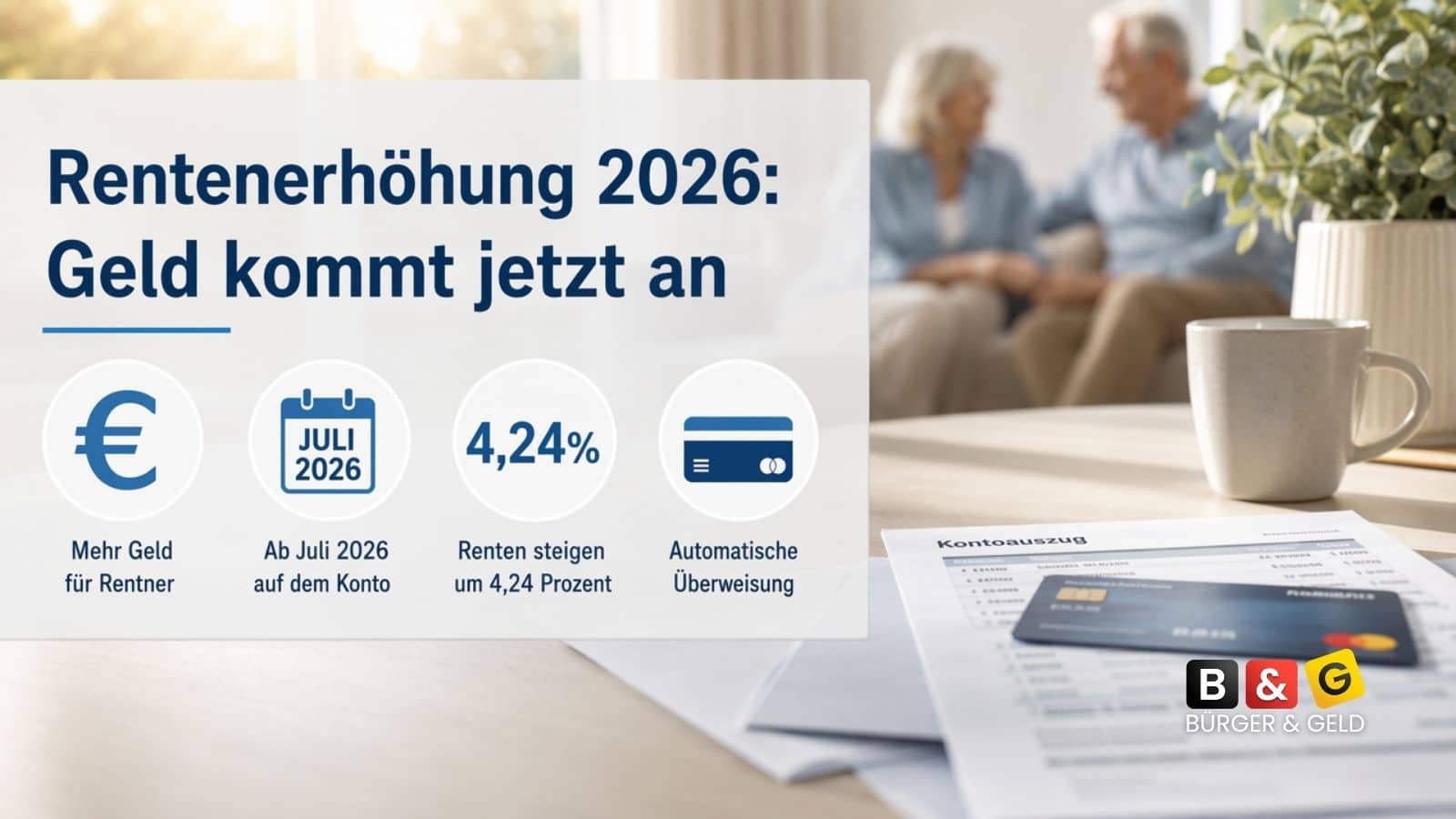Rentenerhöhung 2026: Für Millionen Rentner wird es jetzt auf dem Konto sichtbar