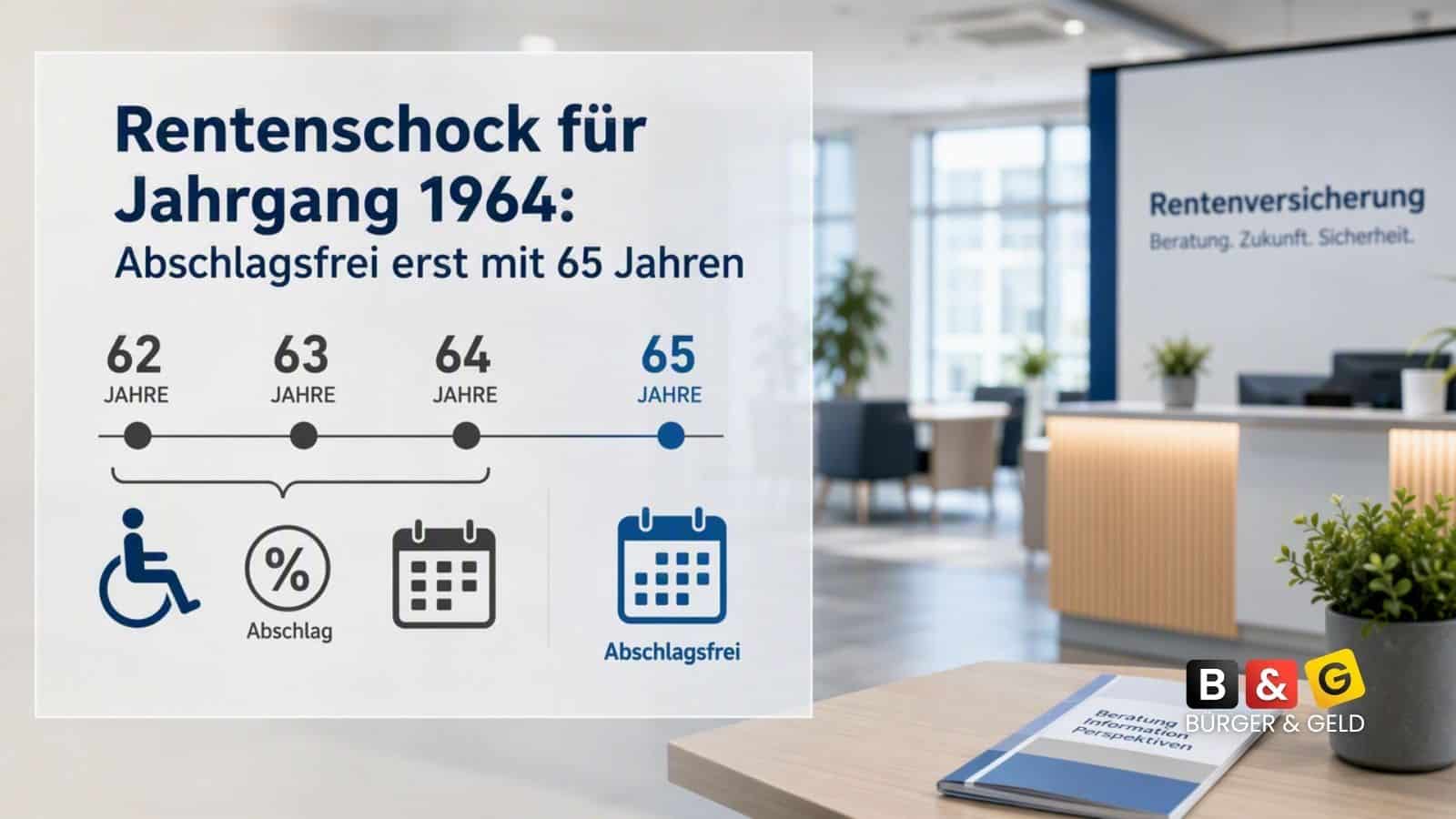 Jahrgang 1964 trifft es voll: Abschlagsfreie Rente für Schwerbehinderte rückt auf 65 Jahre