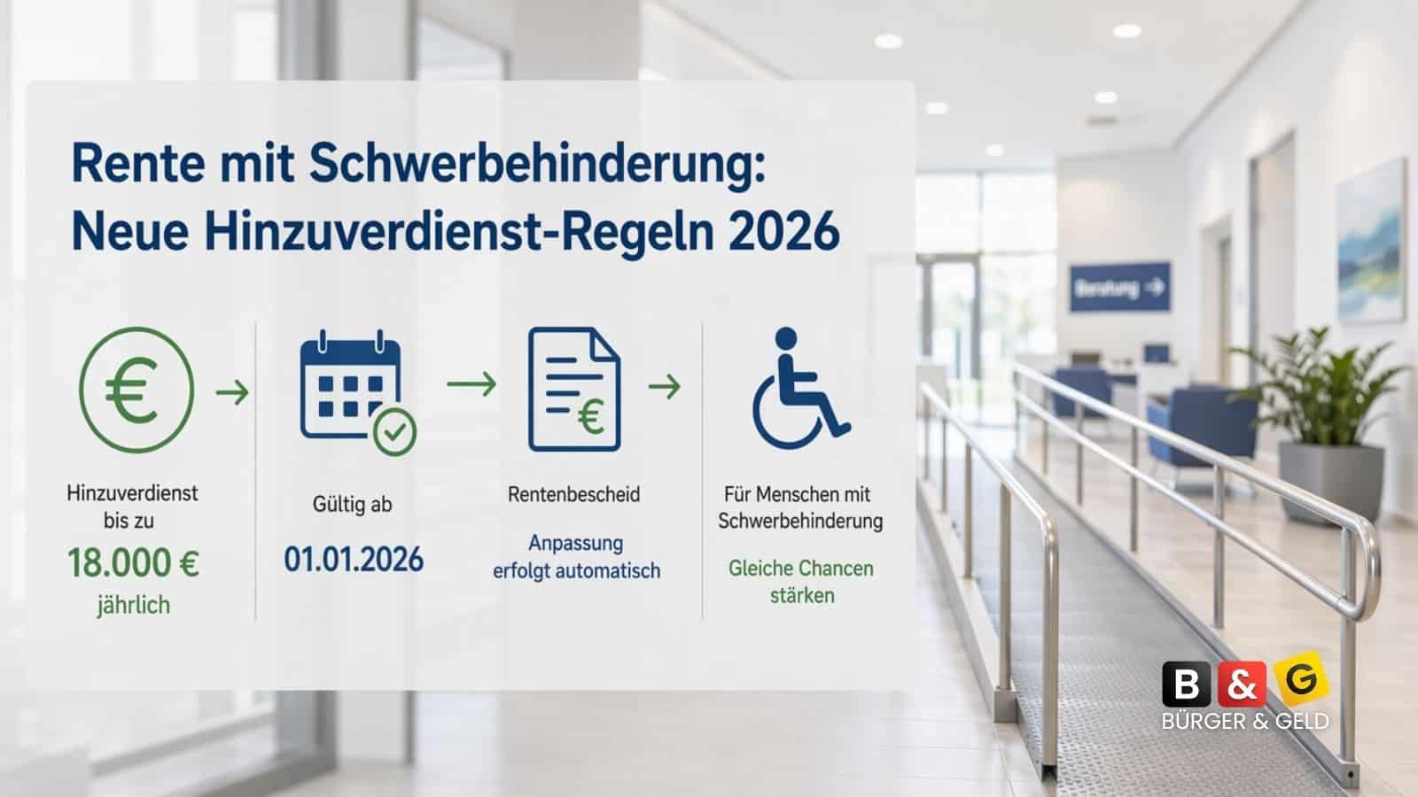 Rente mit Schwerbehinderung: Warum die strenge Verdienstgrenze für viele gar nicht mehr gilt