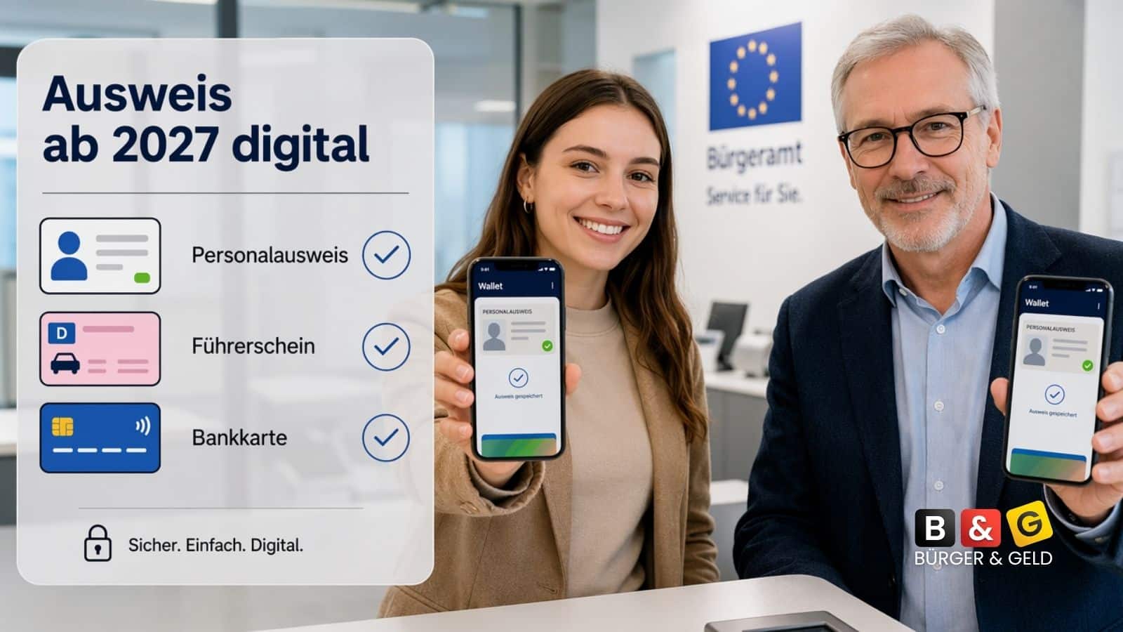 Wallet: Ausweis, Führerschein, Bankkarte ab 2027 ditigal