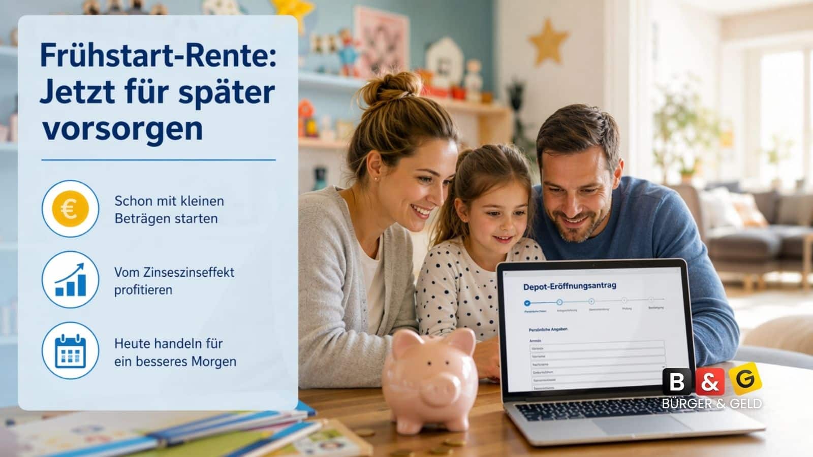 Frühstart Rente: über 3000 Euro monatlich