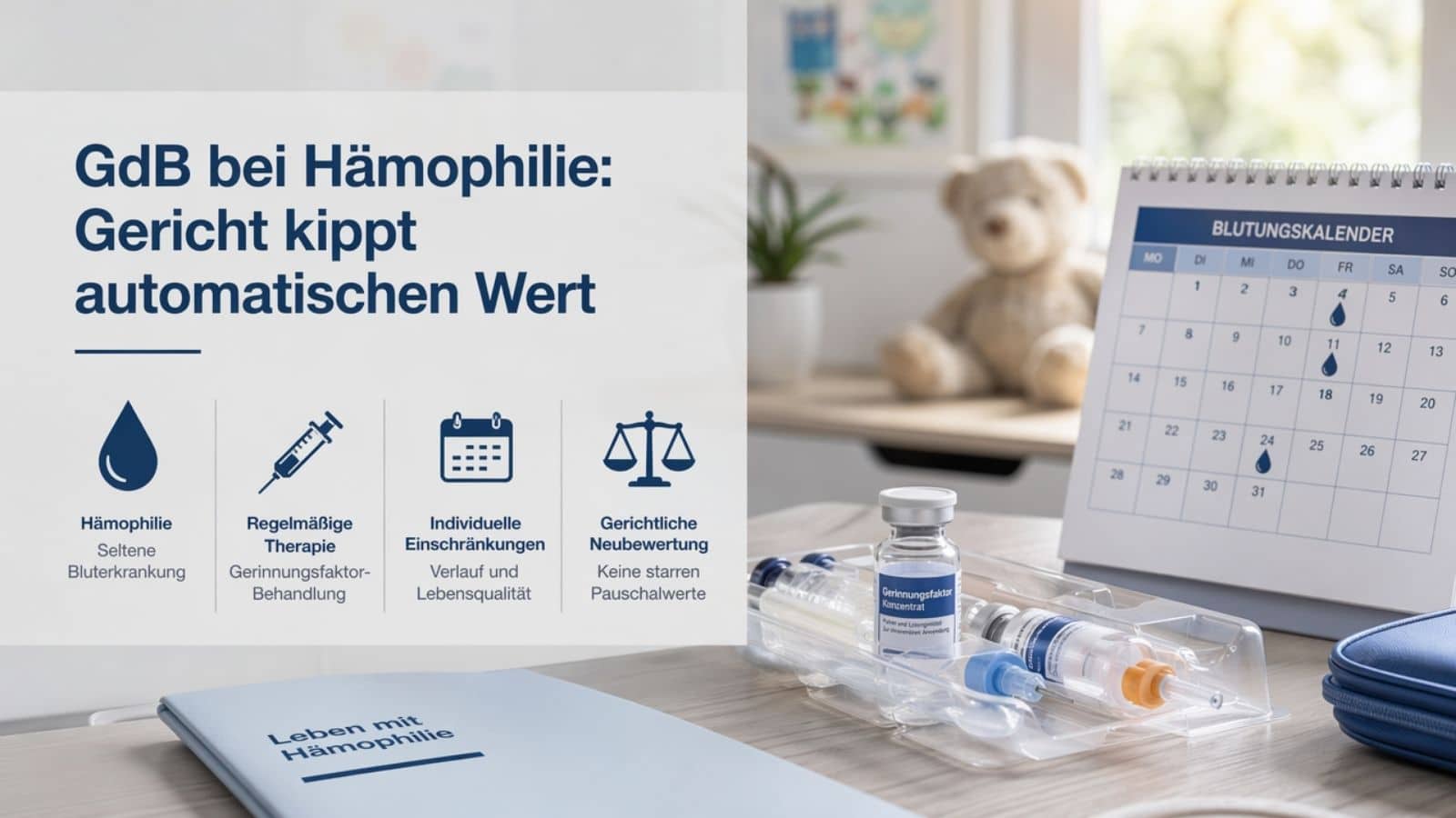 Kind hat GdB 80 wegen Bluterkrankheit – Oberstes Gericht kippt hohen Behinderungsgrad