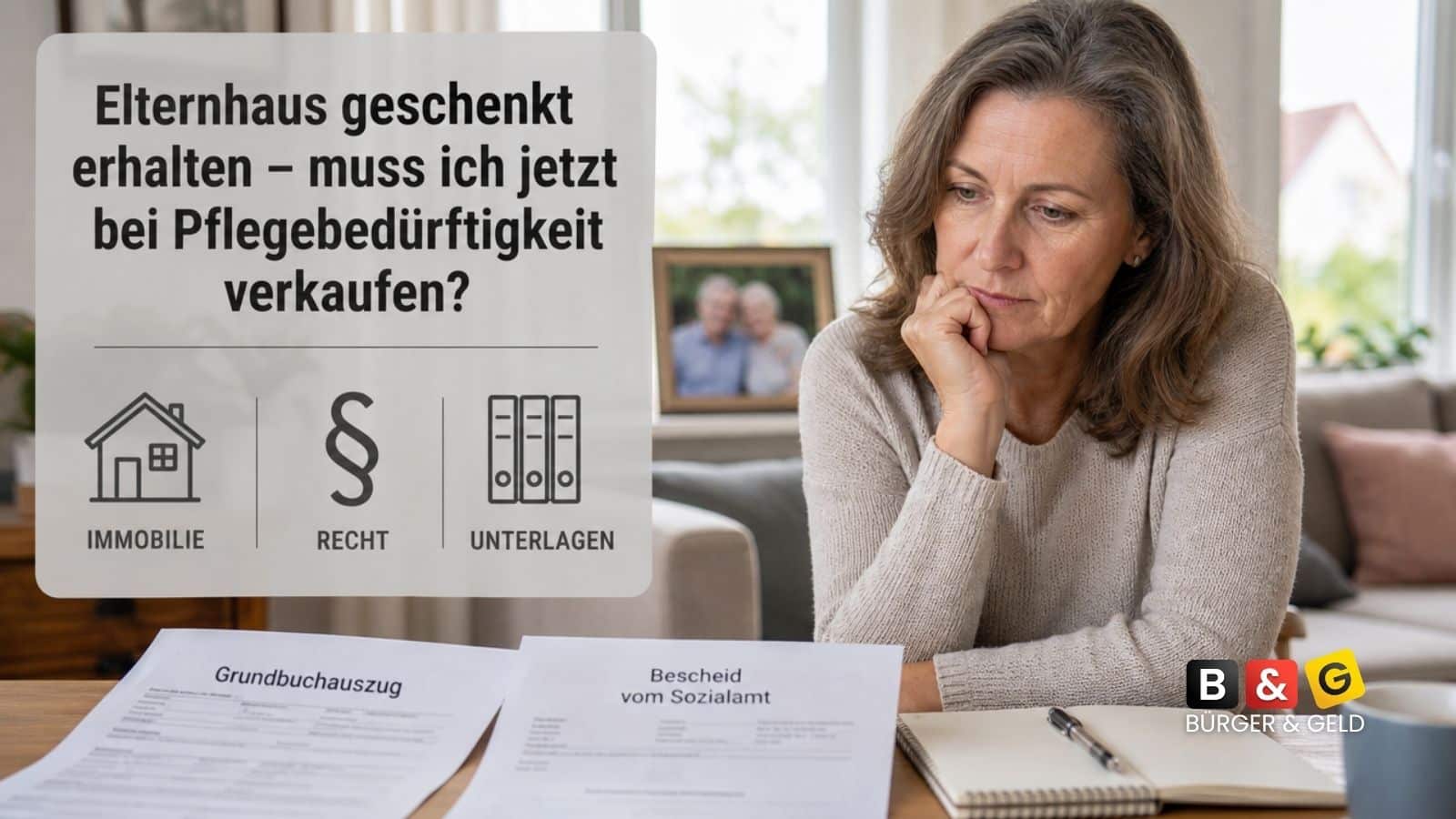Hausverkauf bei Pflegebedürftigkeit