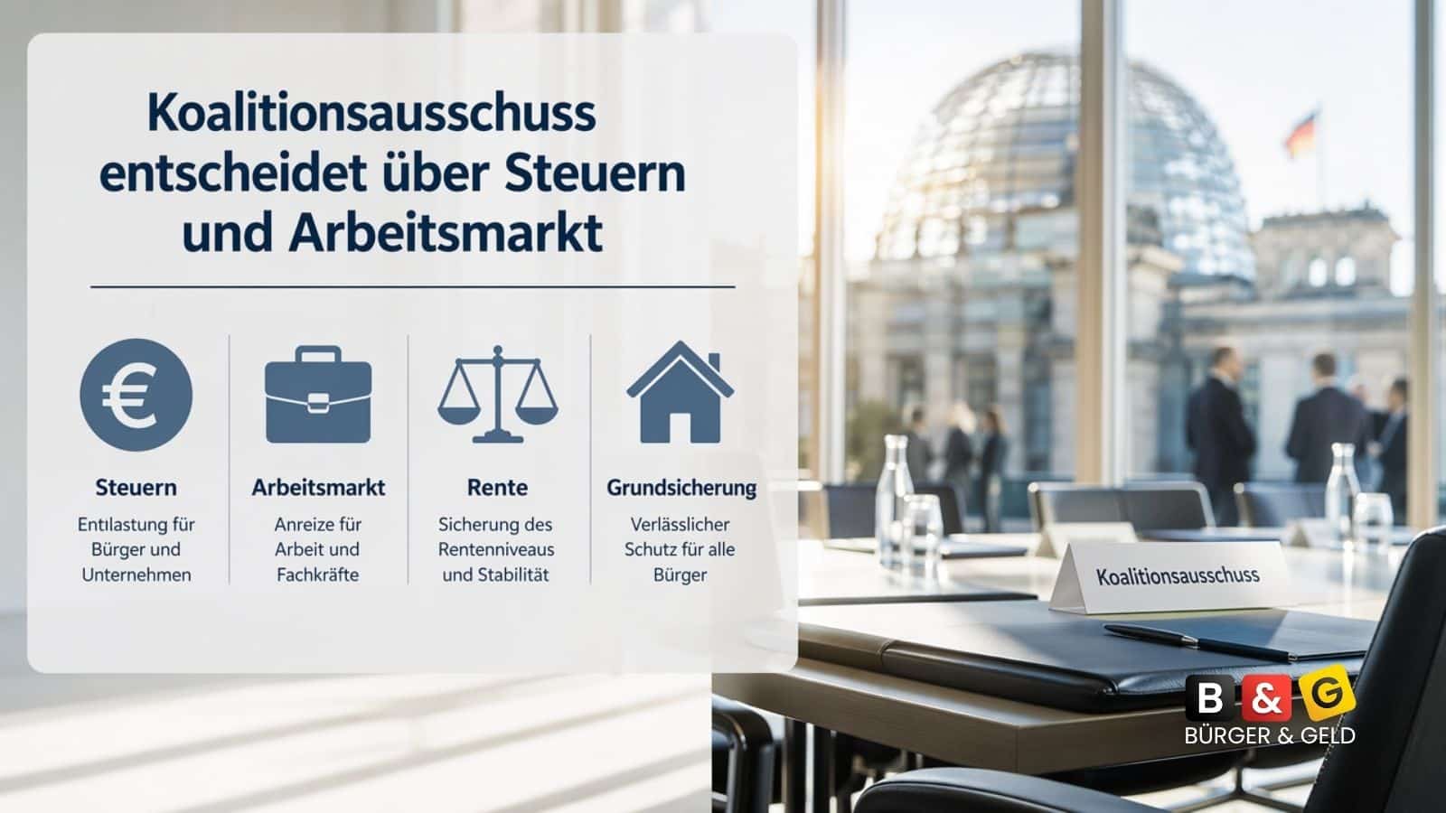 Karenztag, Kündigungsschutz, Steuern: Heute wir über unser Geld entschieden