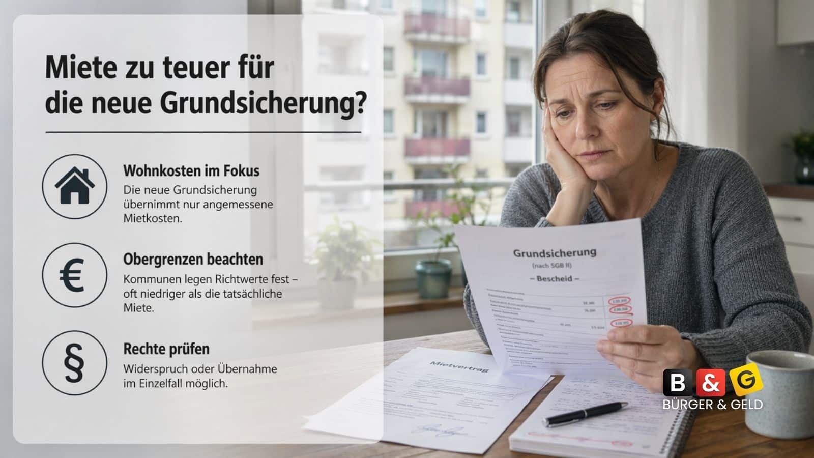 Neue Grundsicherung: Quadratmeter Deckel bei Miete