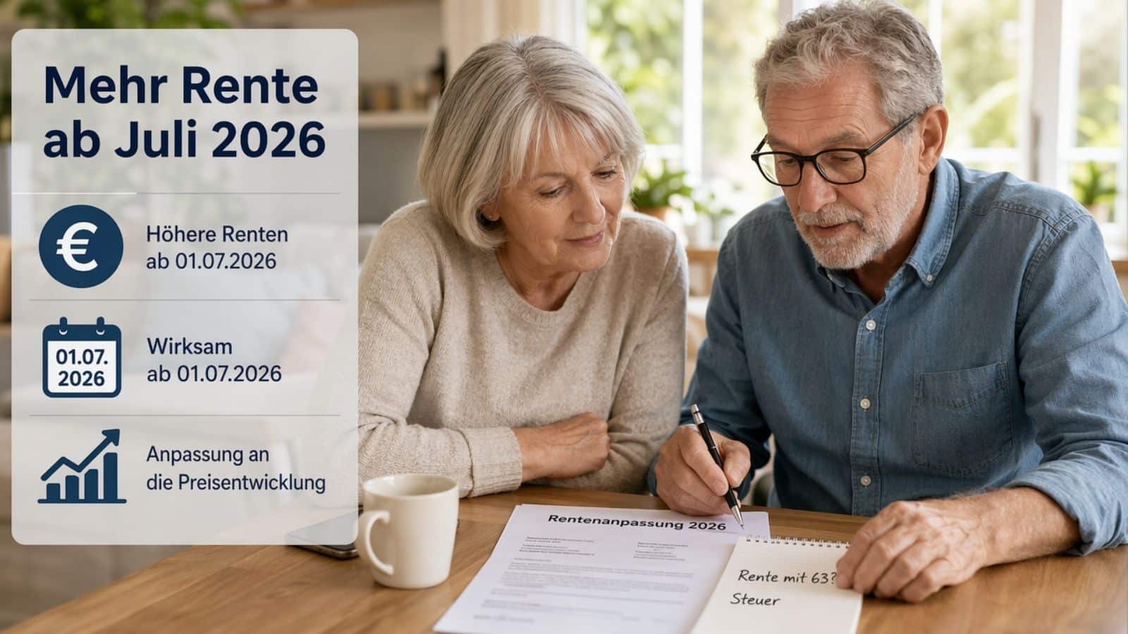 Rente: Änderungen ab Juli 2026