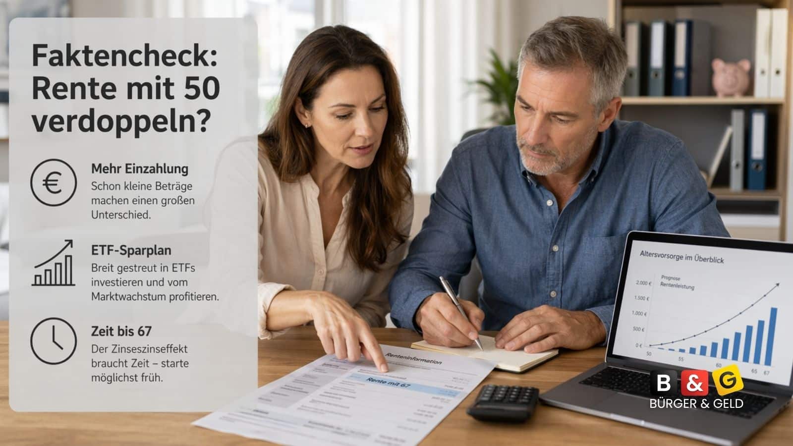 Rente mit 50 verdoppeln - geht das?