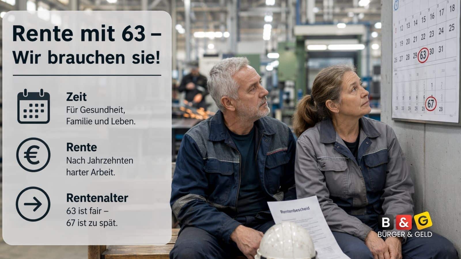 Gewerkschaft: Respekt-Rente mit 63 nicht abschaffen