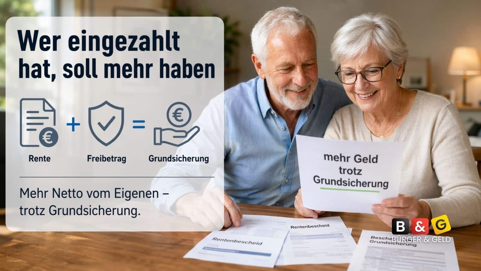 Höherer Freibetrag für die Rente in der Grundsicherung