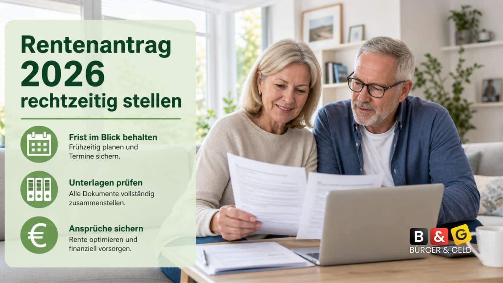 Rente für November bereits im August beantragen
