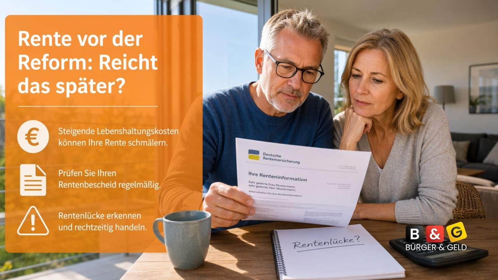Sorge um die Rente - Rentenreform