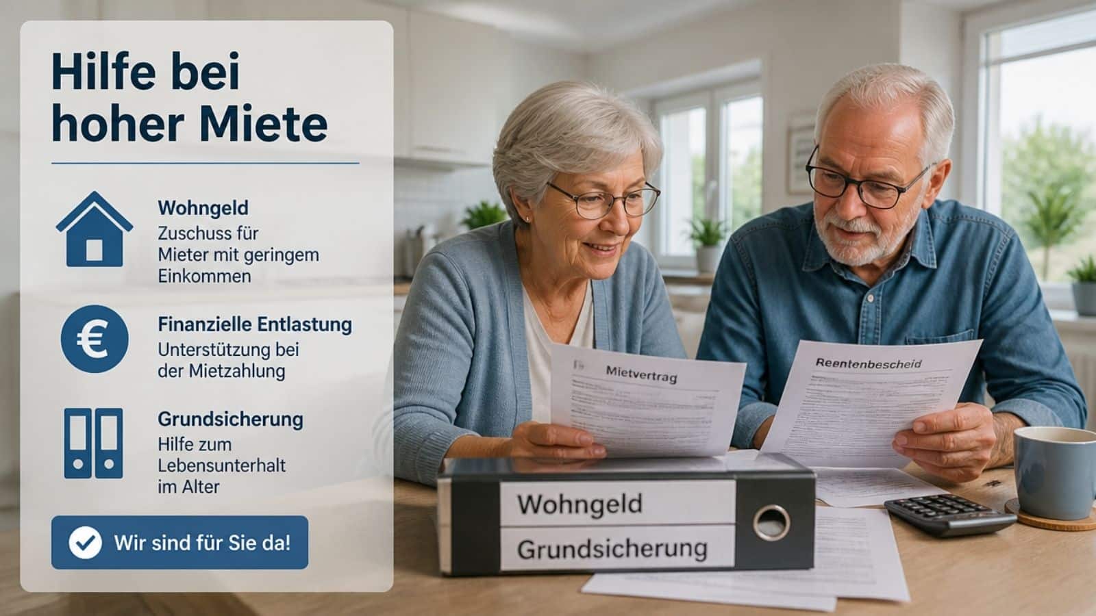 Hilfen für Rentner bei hoher Miete
