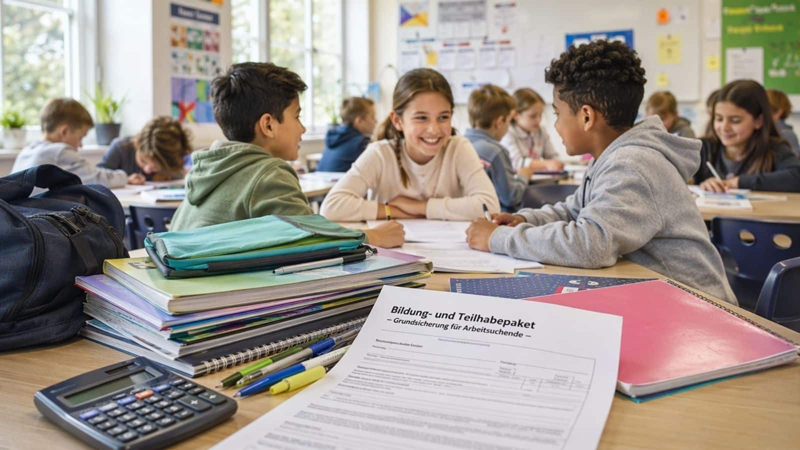 Neues Schuljahr 2026 / 2027: Schulbedarf bei Grundsicherung
