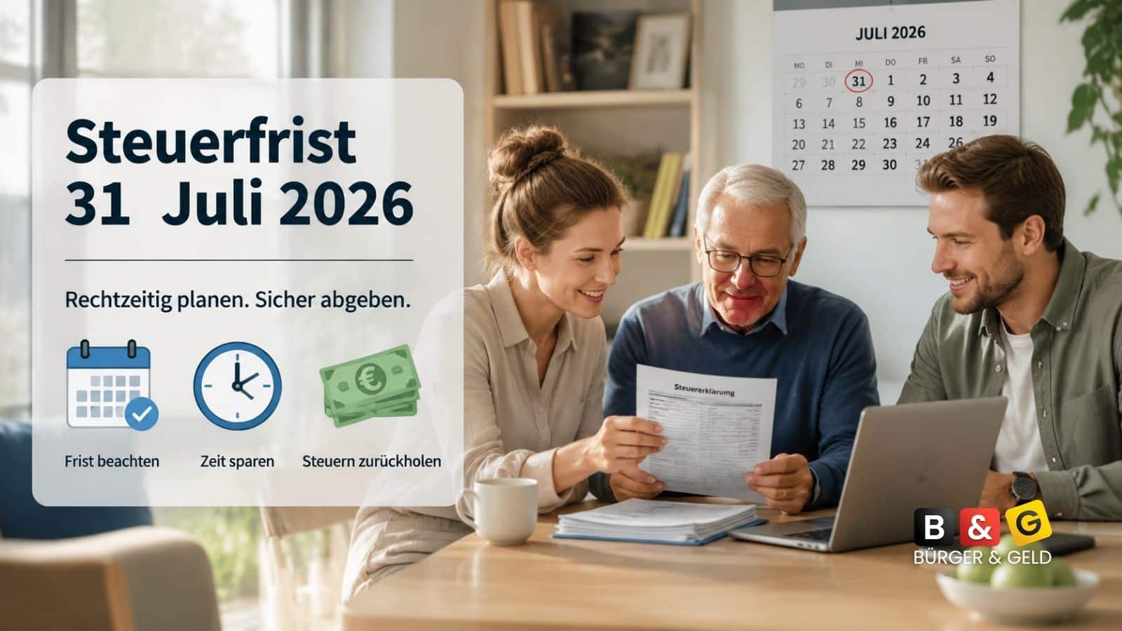 Steuererklärung für 2025 - Frist 2026
