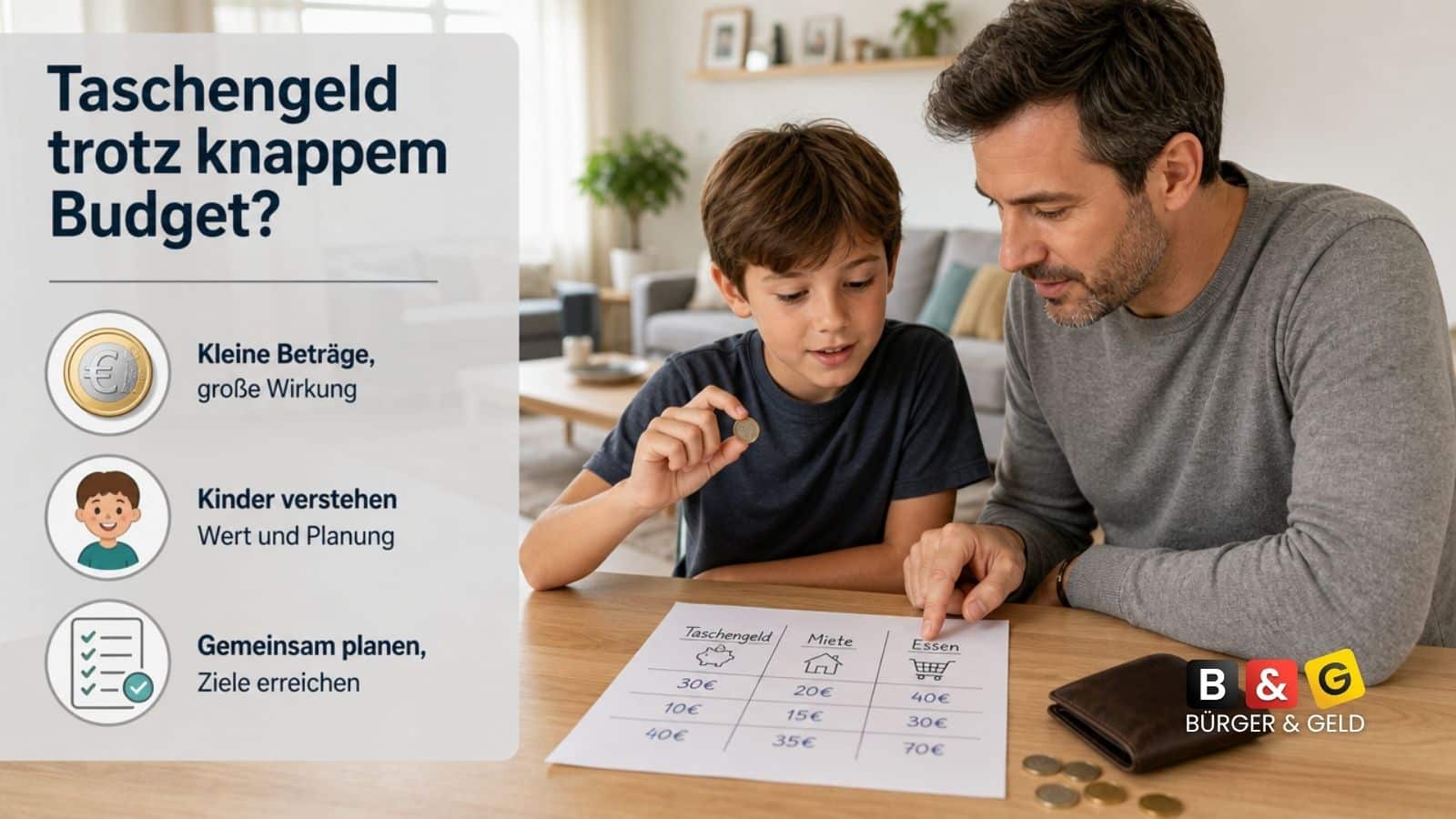 Taschengeld für Kinder in der Grundsicherung