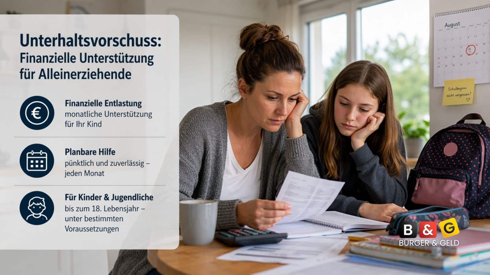 Auszahlungstermin Unterhaltsvorschuss August 2026