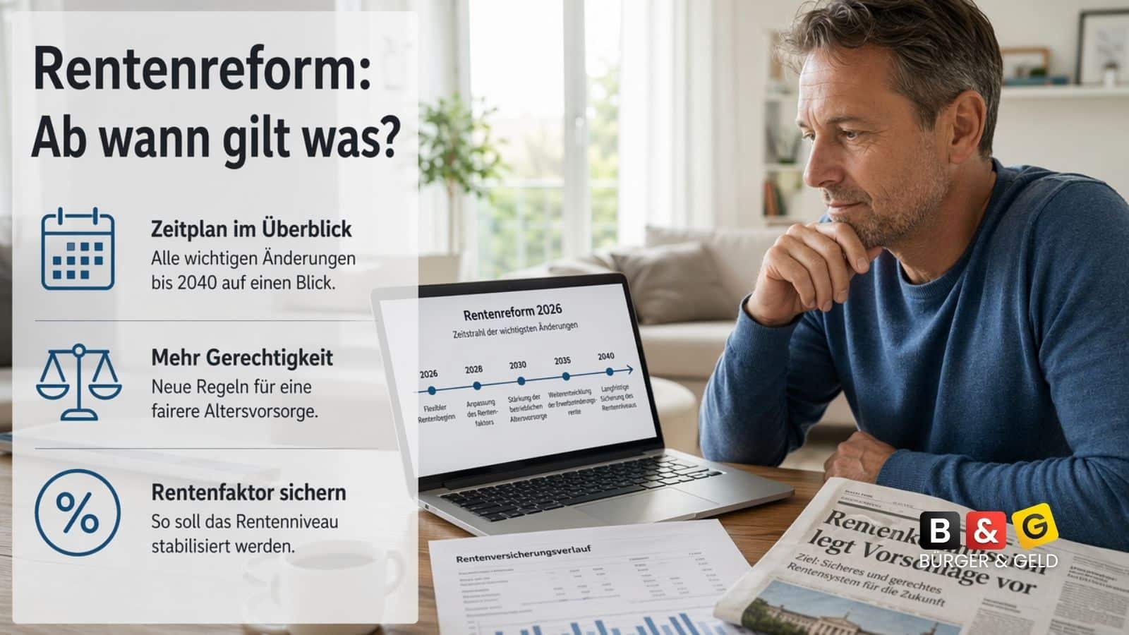 Rentenreform der Rentenkommission - wann tritt sie in Kraft